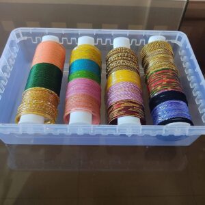 Multipurpose Plastic Storage Box with 4 Adjustable Rods – Stylish & Organized Storage Solution